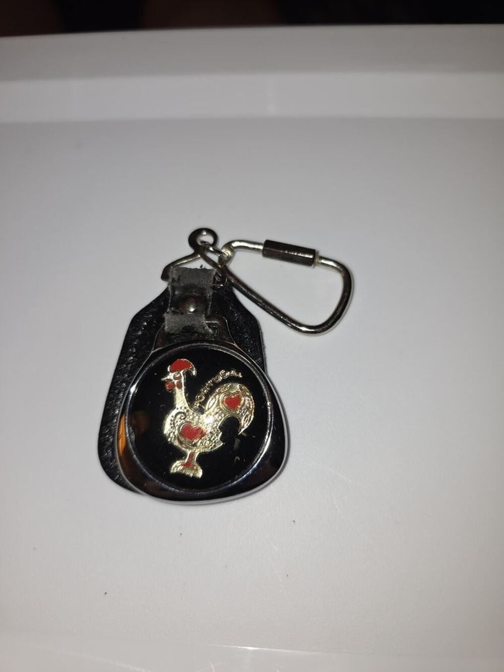 Vintage Portuguese Rooster Keychain